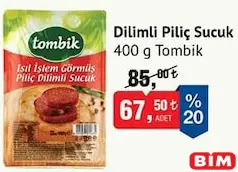 TOMBİK DİLİMLİ PİLİÇ SUCUK 400 G